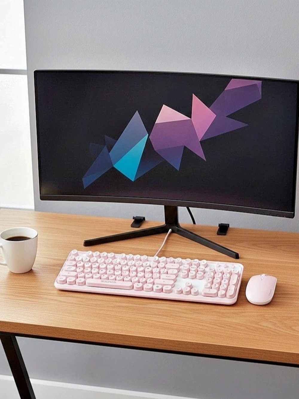 SADES V2020 Wireless Keyboard and Mouse Combo V2020 Pink Wireless Keyboard and